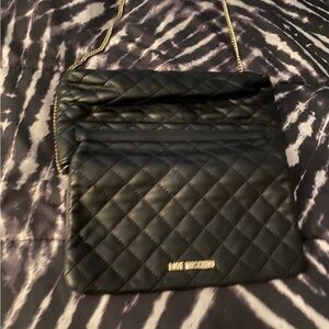 Love Moschino Black Quilted Women's Bag